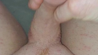 Ejaculation in bathtub