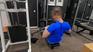 Workout in see trough underwear