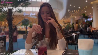 POV : Control MULTIORGASMS on a Date - Remote Sex Toy in a Public Place - ArinaFox