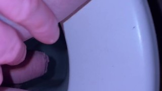Male peeing small dick