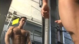 Naughty Hunk Enjoys Wanking Alone In His Workplace