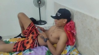 Fucking my hot stepsister doggy style with masturbation in her tight pussy just the way she likes it