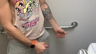 caught in public washroom