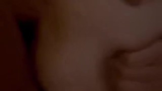 Quickie husband fucks me so hard I cum all over his hard cock after a quick pounding before bed