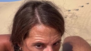 Hot BLOWJOB On The Desert🔥 I Love His FAT COCK