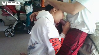 COLLEGE DORM BLOW JOB COSPLAY DICK SUCK AND SWALLOW ROUGH