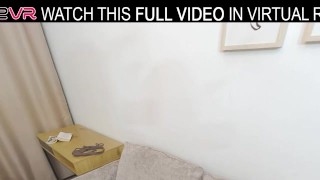 Hot brunette Kaya Finch sucks and fucks with a big fat cock in VR