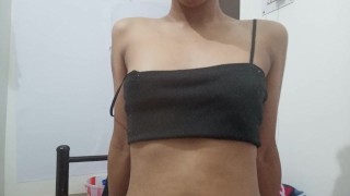 Horny Babe Films Herself Masturbating Her Perfect Large Labia Pussy To Multiple Orgasms With Strong