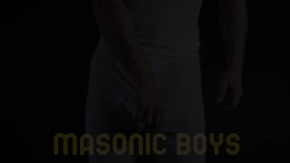MasonicBoys Hung suited DILF Reece Scott barebacks cute twink hard