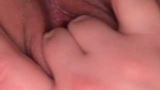 Fingering my pussy and showing you my tight little hole