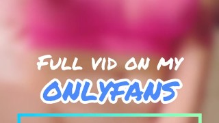 Post-op trans woman jerks off big pink dildo