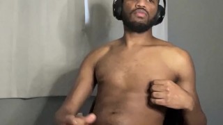 Session with vibrating butt plug