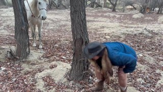 Pissing after a pony ride