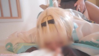 【ぶんコス】「ダメでござる♡♡あっあっイぐっ♡♡」枕営業でご奉仕えっち🤍乳首を弄ばれ連続快楽絶頂🤍