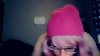 Goth Transgirl Sucks MASSIVE Schlong