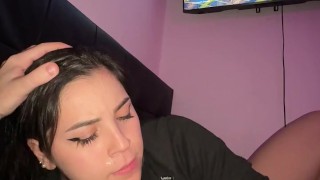 PERFECT DEEPTHROAT FROM SEXY GIRL!