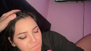 PERFECT DEEPTHROAT FROM SEXY GIRL!
