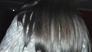 CUTE NEIGHBOR invites me to her house & SITS ON MY DICK ALL NIGHT