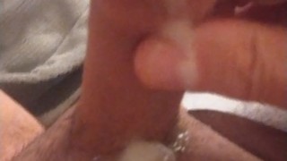 Jerking off me with moanings