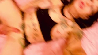 hot mature onlyfans Tgirl cums hard on large vibrating rubber penis