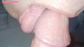 licking the pink head deliciously