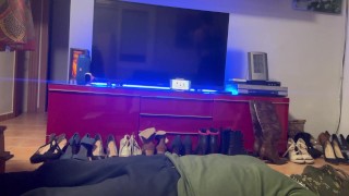 today it's time for exercise and my slave