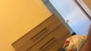 Teen Twink Pulls Off Underwear & Quickly Creates A Fountain of Cum
