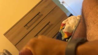 Teen Twink Pulls Off Underwear & Quickly Creates A Fountain of Cum