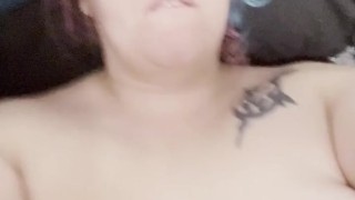Chubby Milf Wife up with magic wand to have amazing morning sex!
