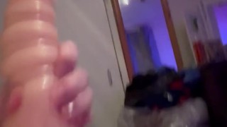 Watch the cum pour out the top - ass toy