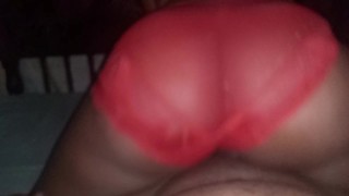 RED PANTIES AND BIG ASS COWGIRL
