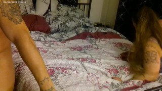 Meet up with girl from tender dating sucks and then rides cock until creampie in her pink pussy
