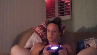 Wife gets horny when playing video games and I get to fuck every night after she plays video games