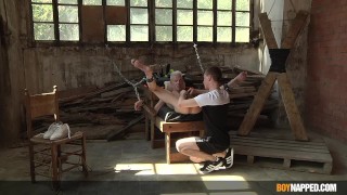 Blond Sub Got His Tiny Arse Fucked By A Huge Dildo