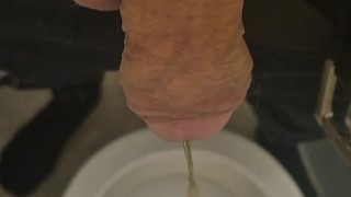 Sweaty after work piss