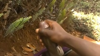 MONSTER BLACK COCK MASTURBATING IN PUBLIC