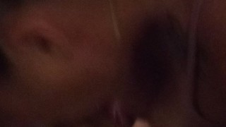 Pov blowjob facial and cum on tits (pretty thick girl moaning while sucking dick and begs for cum)
