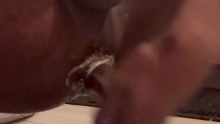 Watch Me Destroy My Butt On My Bathroom Floor | Solo Anal Dildo
