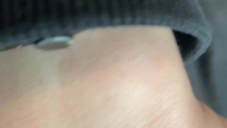 Teasing my dick on train