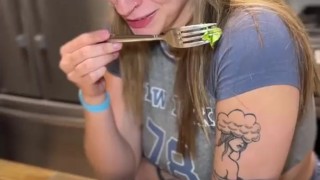 Teaching Angel Youngs To Ride Things She Havent