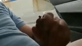 public cum in backseat of my car