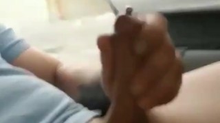 public cum in backseat of my car