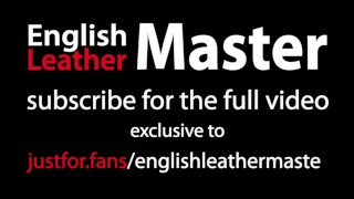 Fisting and foot fucking my slave in the sling PREVIEW