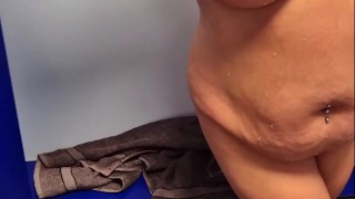 Public changing room treat for colleague (no sound)