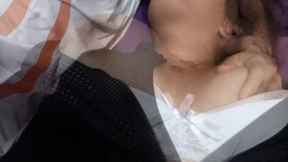 Arab boy kisses me, breastfeeds with my big tits and my nipples get very hard