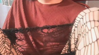 IllySquish femboy masturbates in front of the camera