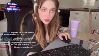 Accidentally Got naked on Twitch!! had to cum cause they would BAN me anyway…