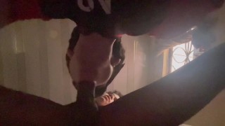 Straight sucking while playing hot video games