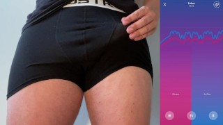 Hands free prostaste orgasm machine compilation