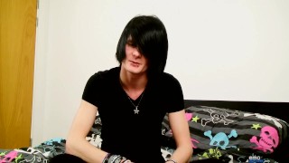 Aiden Riley Jacks Off His Cock And Blast An Oozing Jizz